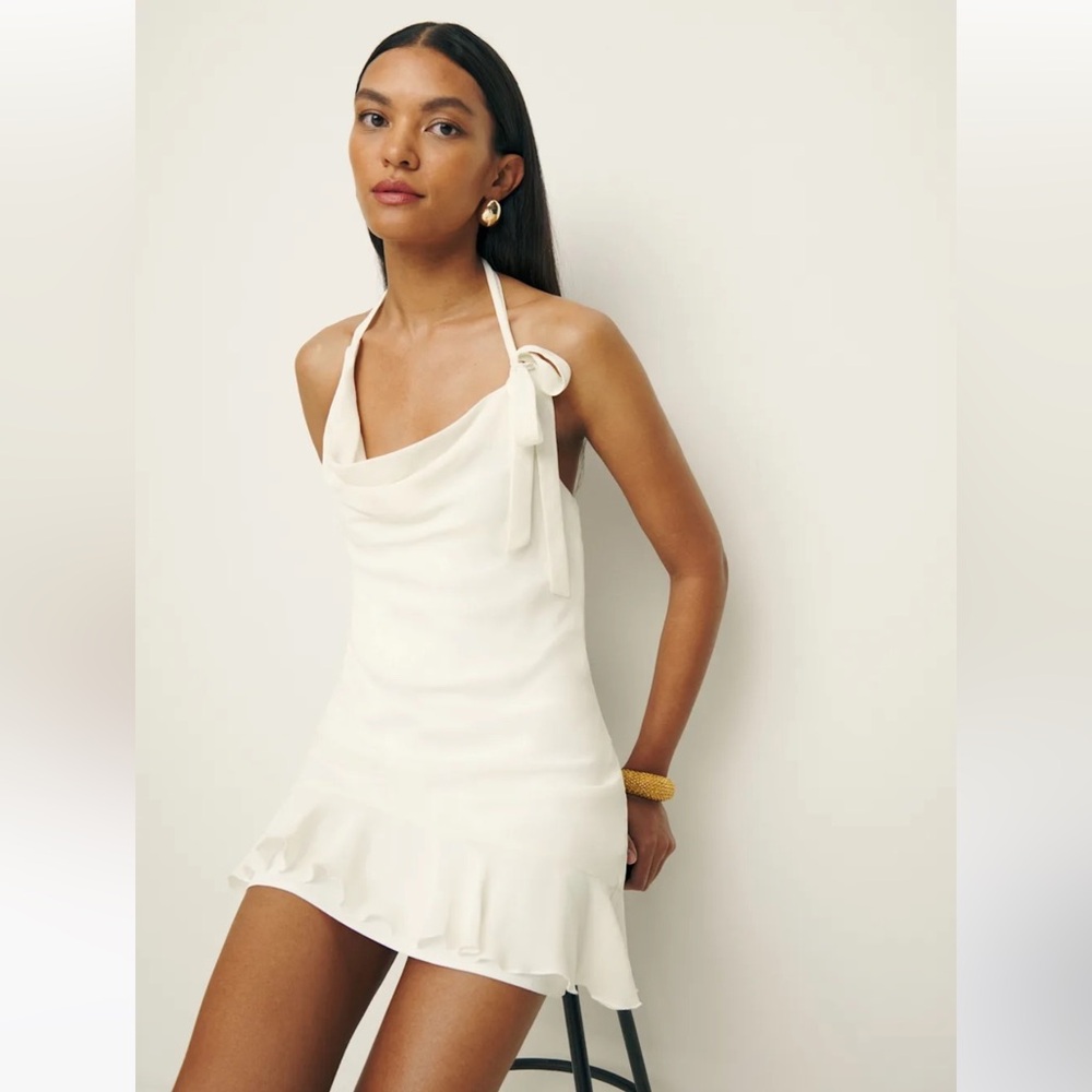Reformation Ellasandra Ivory Dress Size M NWT